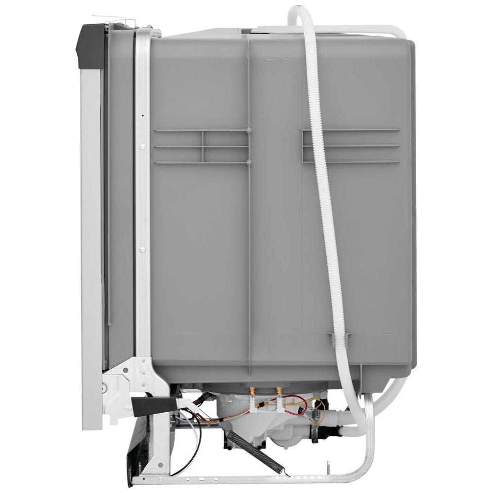 Frigidaire FFCD2413US Dishwasher, 24 inch Exterior Width, 55 dB Decibel Level, Full Console, 3 Wash Cycles, 14 Capacity (Place Settings), Hard Food Disposal, 2 Loading Racks, Stainless Steel colour