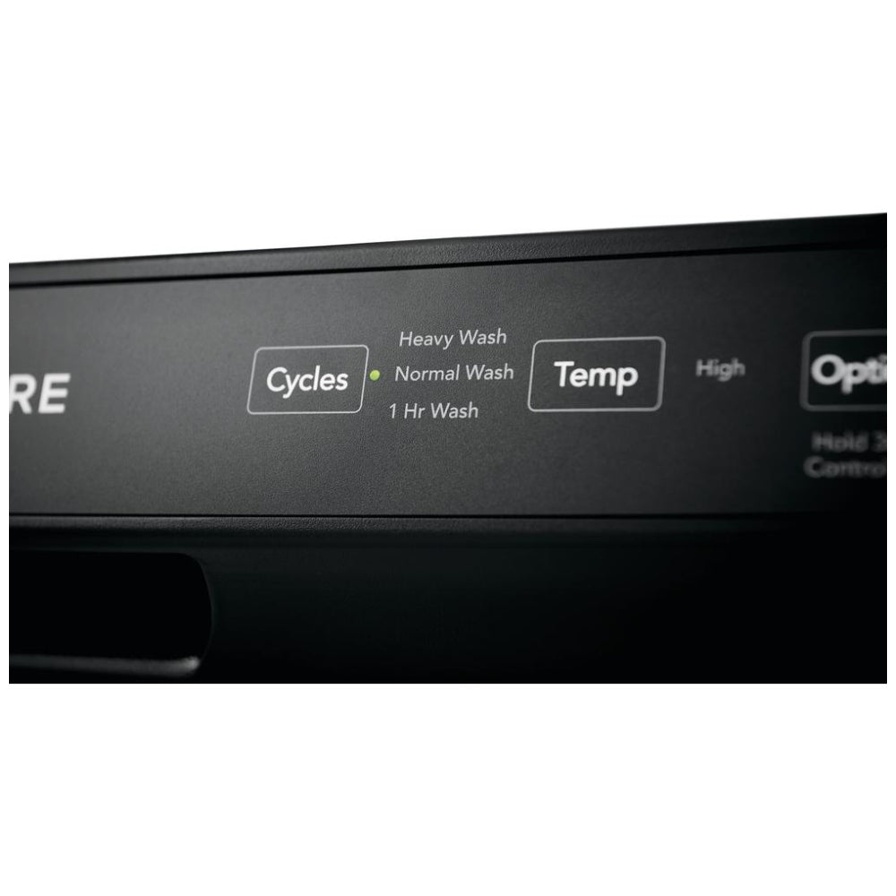 Frigidaire FFCD2413US Dishwasher, 24 inch Exterior Width, 55 dB Decibel Level, Full Console, 3 Wash Cycles, 14 Capacity (Place Settings), Hard Food Disposal, 2 Loading Racks, Stainless Steel colour