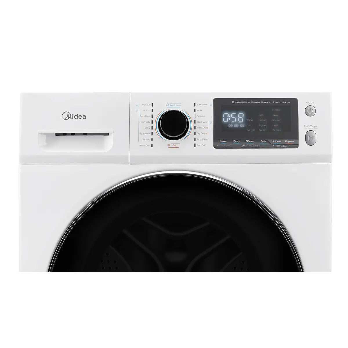 Midea 3.1 cu.ft. All-in-One Ventless Washer Dryer Combo – MLC31N4AWW | Compact & Efficient Laundry Solution