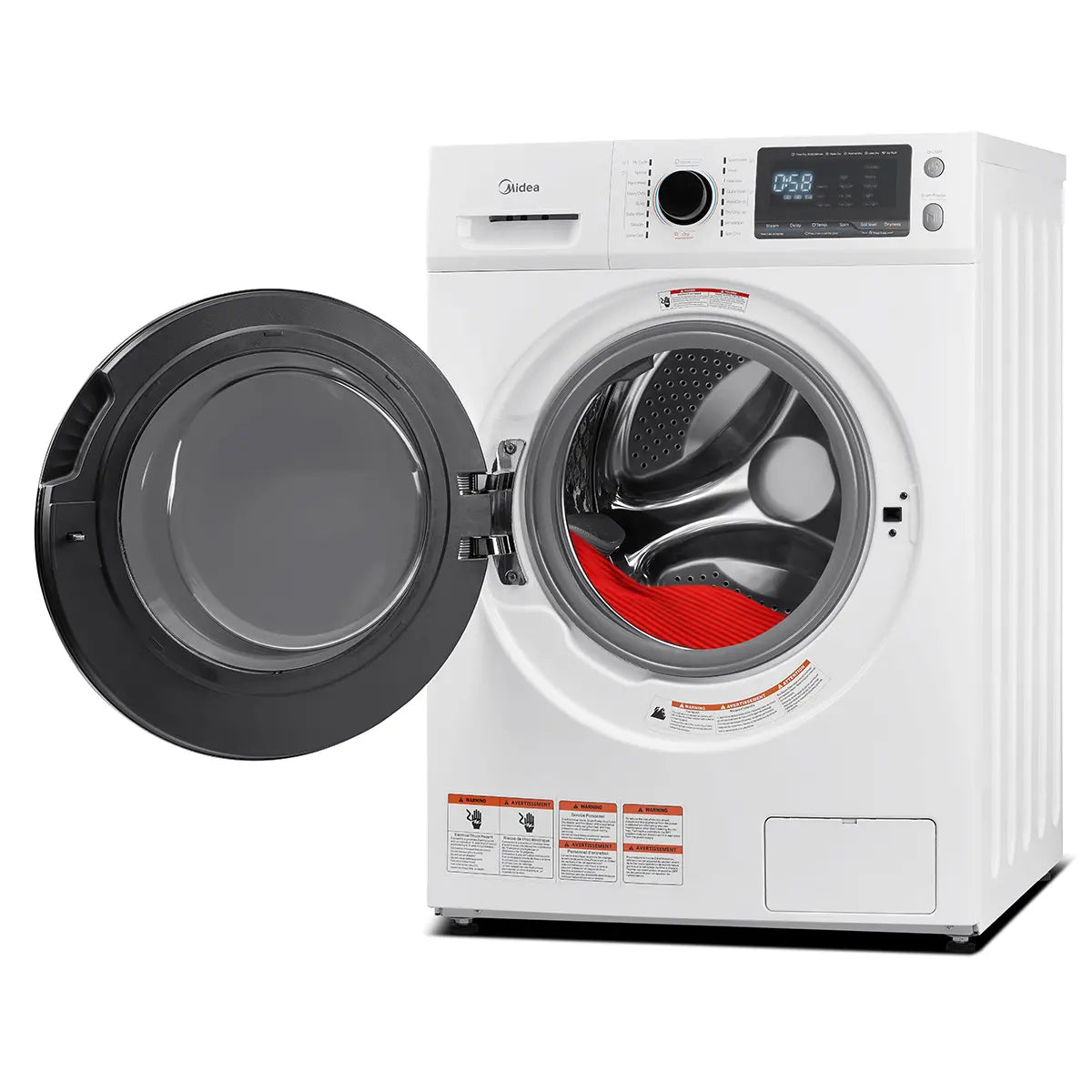 Midea 3.1 cu.ft. All-in-One Ventless Washer Dryer Combo – MLC31N4AWW | Compact & Efficient Laundry Solution