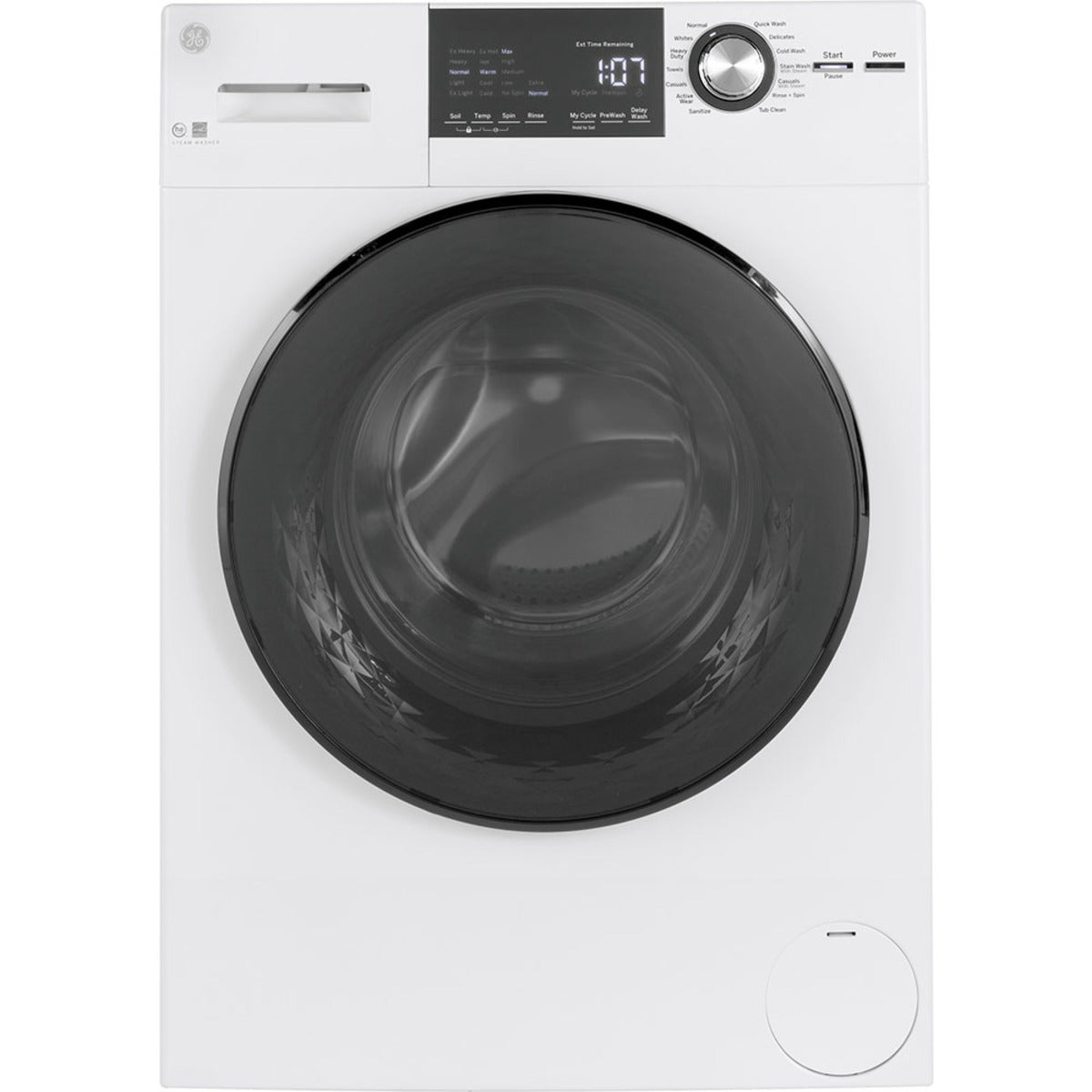 GE 24-Inch 2.8 cu. ft. Stainless Steel Drum Frontload Washer