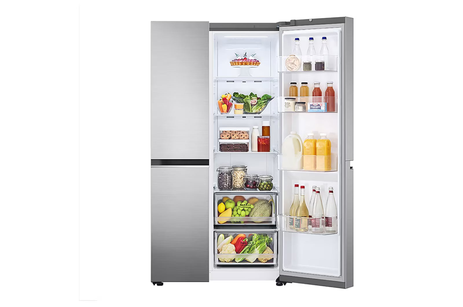 LG 36 in. 23 cu. ft. Counter Depth Side by Side Refrigerator with Door Cooling+ – LS23C4000V