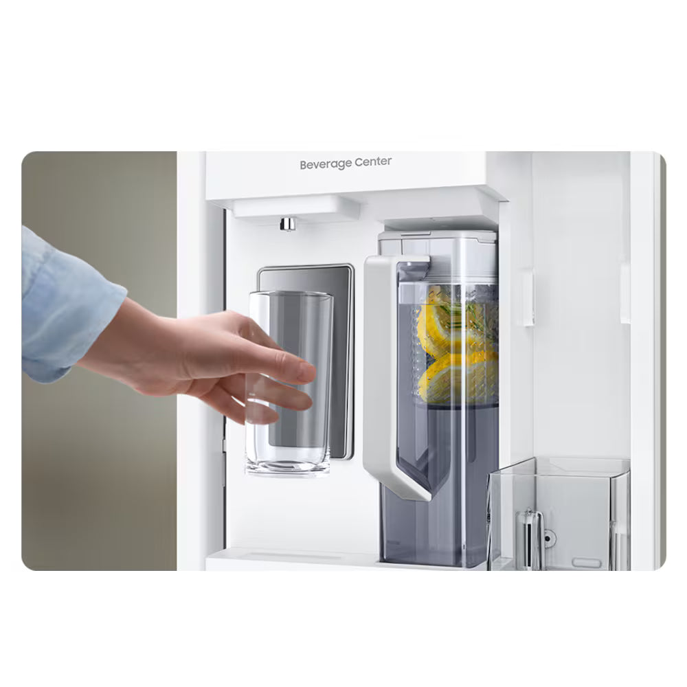 Samsung RF32CG5300SR 32 cu. ft. 3-Door French Door Smart Refrigerator (Fingerprint Resistant Stainless Steel, Dual Ice Maker, Beverage Center)